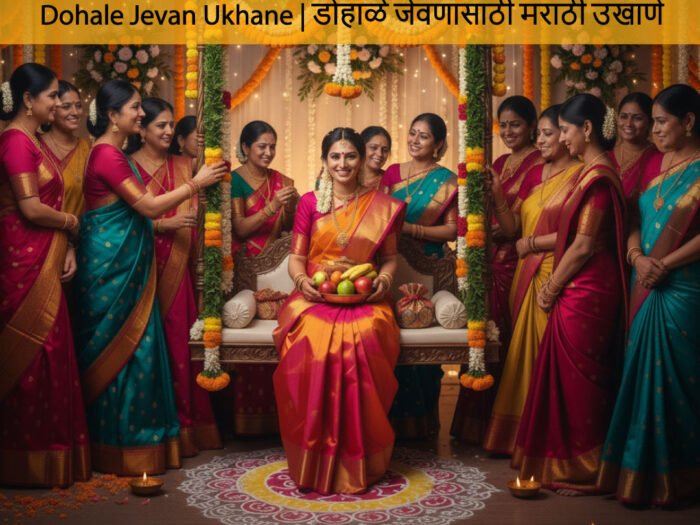 Dohale Jevan Ukhane डोहाळे जेवणासाठी मराठी उखाणे