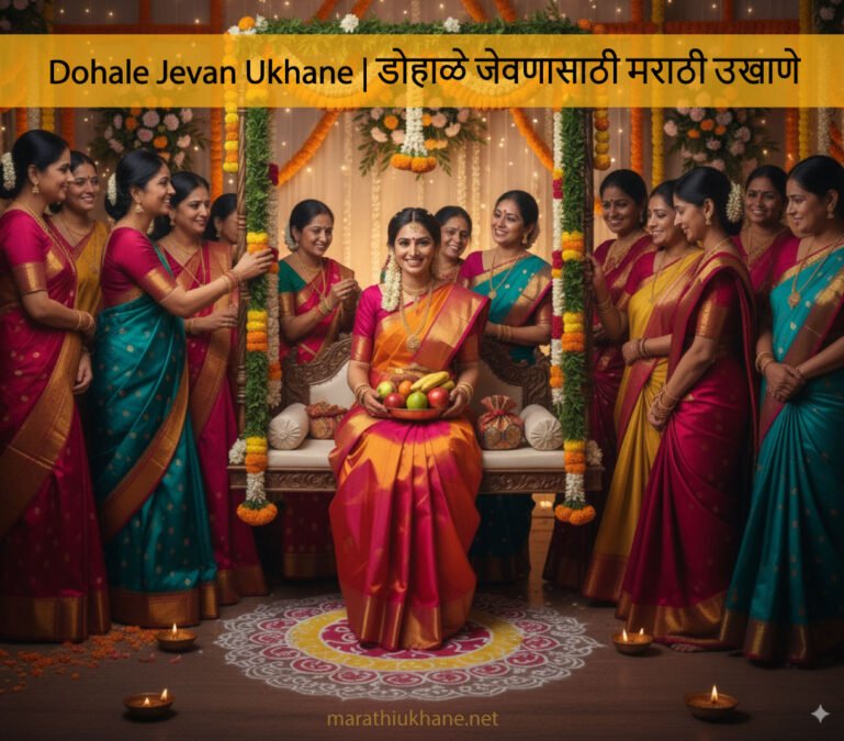 Dohale Jevan Ukhane डोहाळे जेवणासाठी मराठी उखाणे