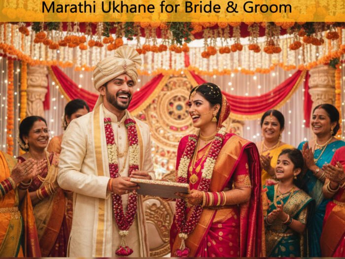 Marathi Ukhane for Bride & Groom मराठी उखाणे नवर्‍या आणि नवरीसाठी