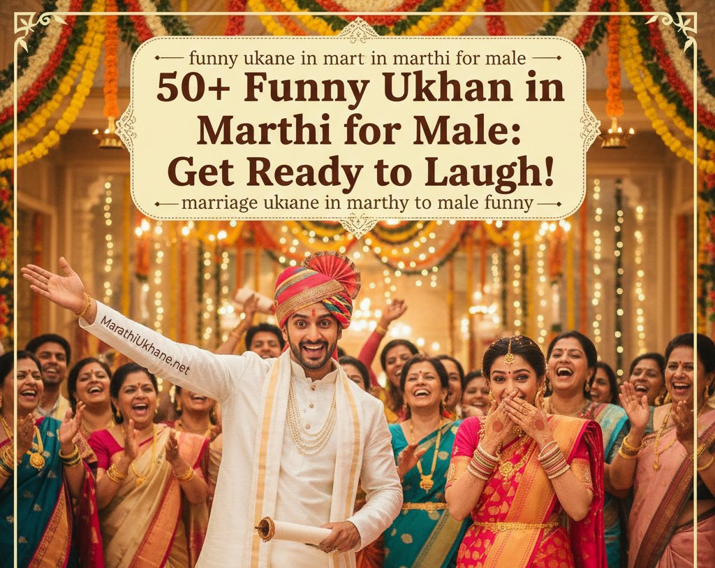 Funny Ukhane in Marathi for Male